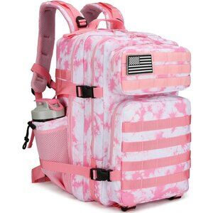 45L Tactical Backpack with Bottle Holder Waterproof Multi Compartment for Hiking